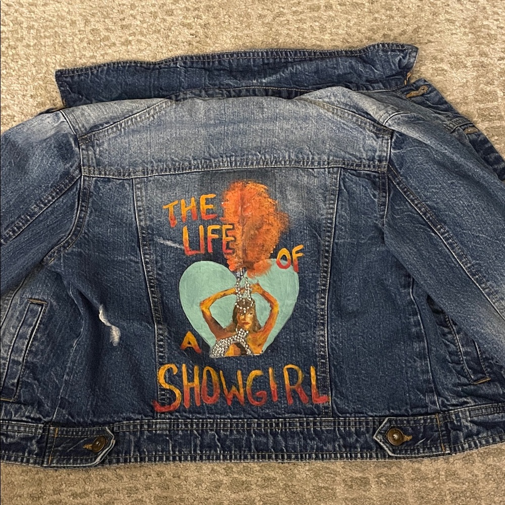 Taylor Swift up-cycled denim jacket
